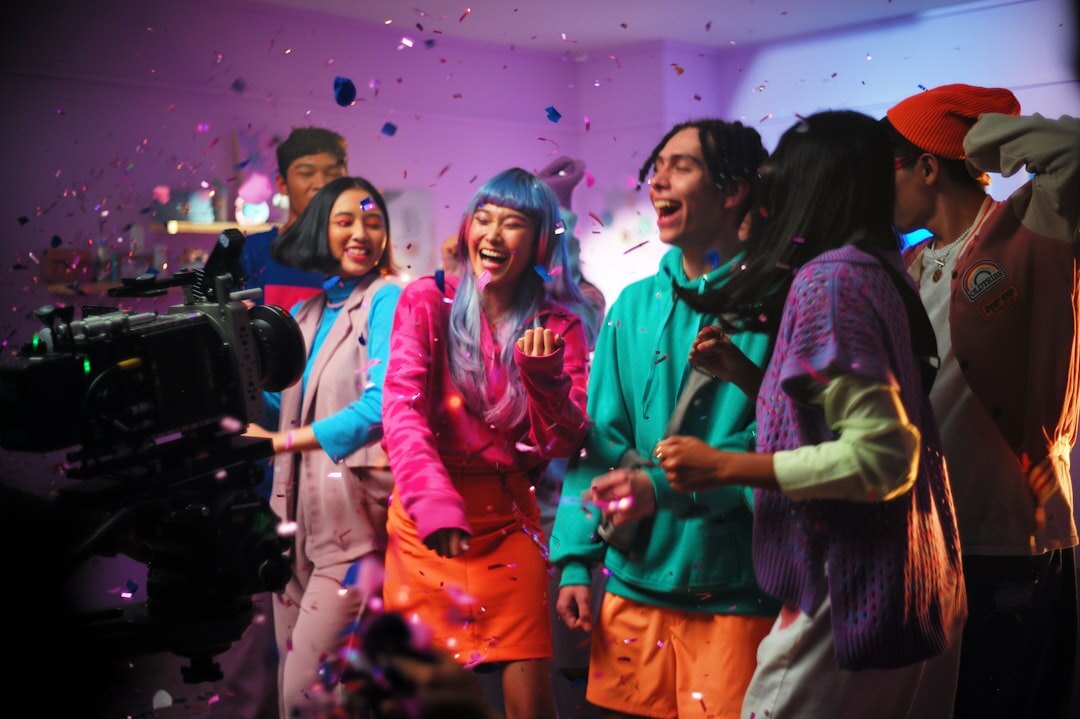 celebrity party scene