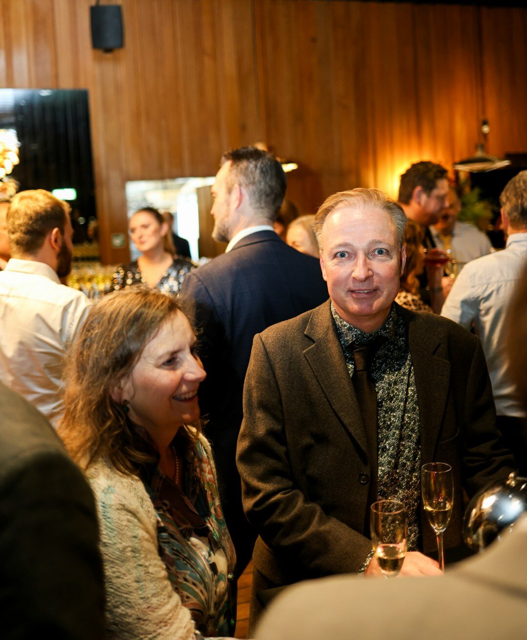 celebrities at social gathering